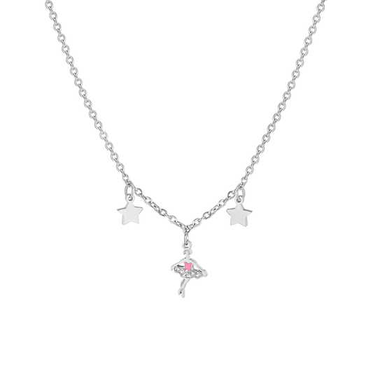 COLLANA BAMBINA IN ACCIAIO CON BALLERINA