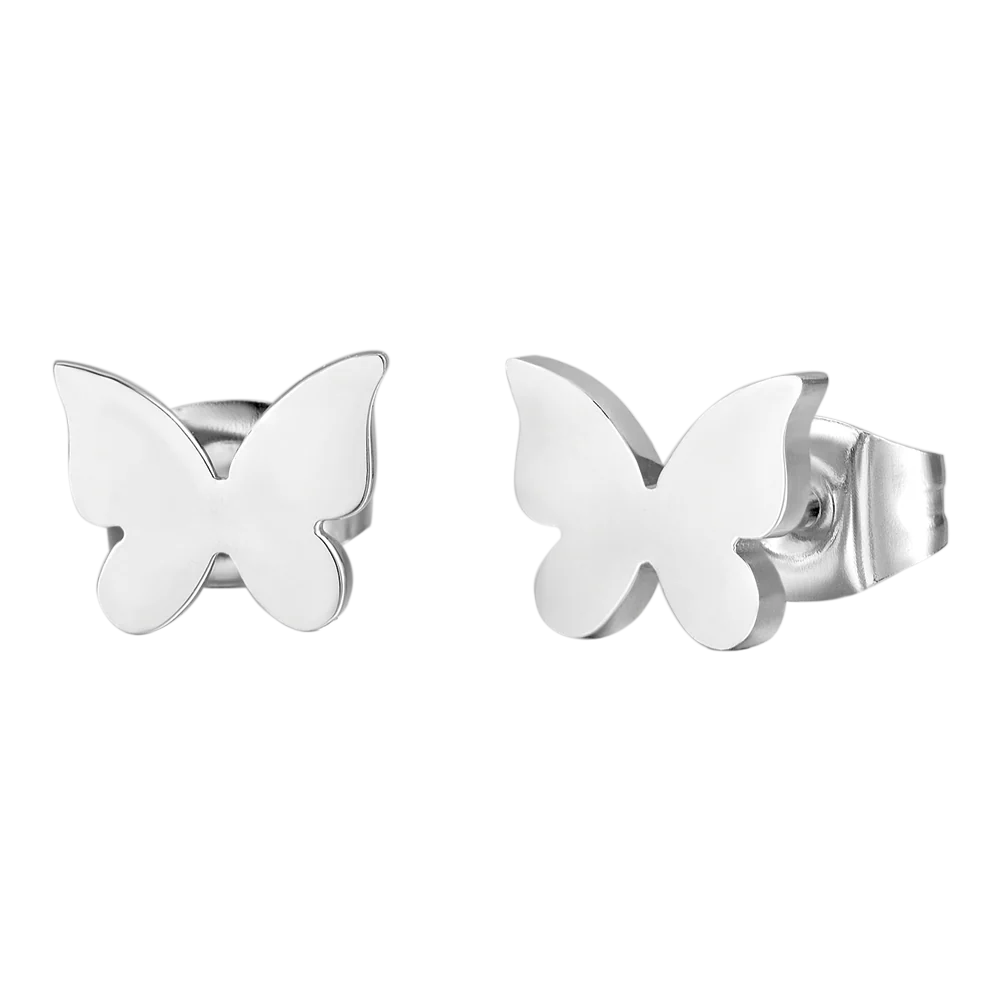 ORECCHINI DONNA IN ACCIAIO FARFALLE