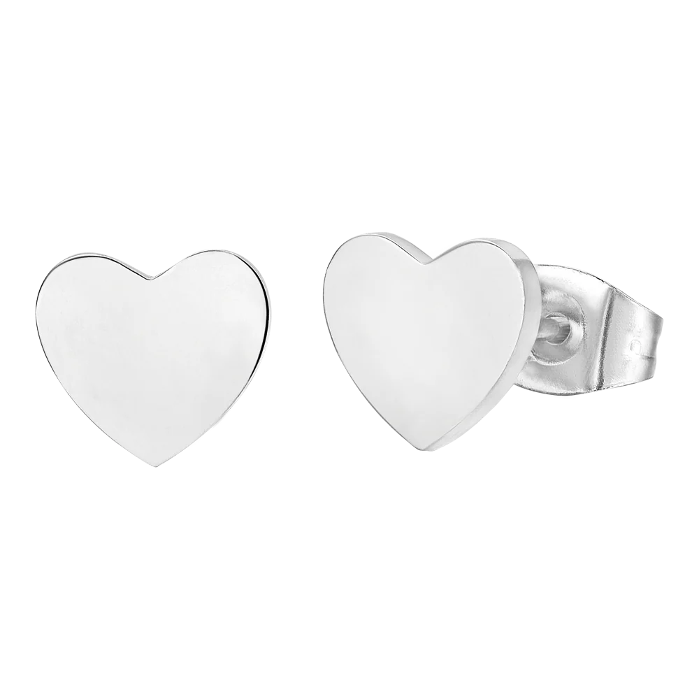 ORECCHINI DONNA IN ACCIAIO CUORE
