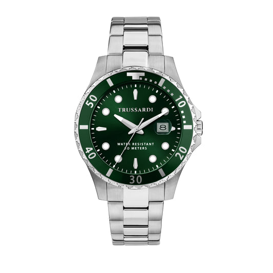 CITY LIFE4 2MM 3H GREEN DIAL SS BR