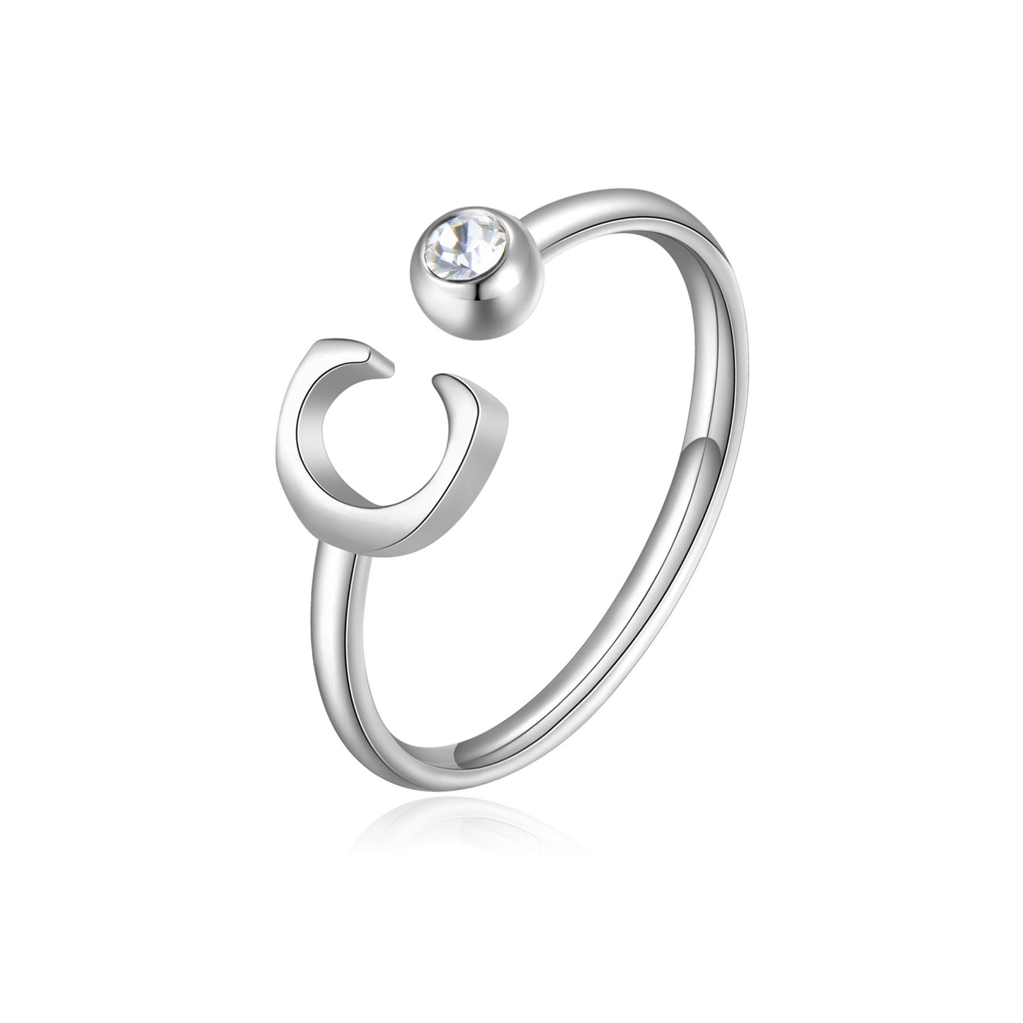 Anello CLICK LETTERA C