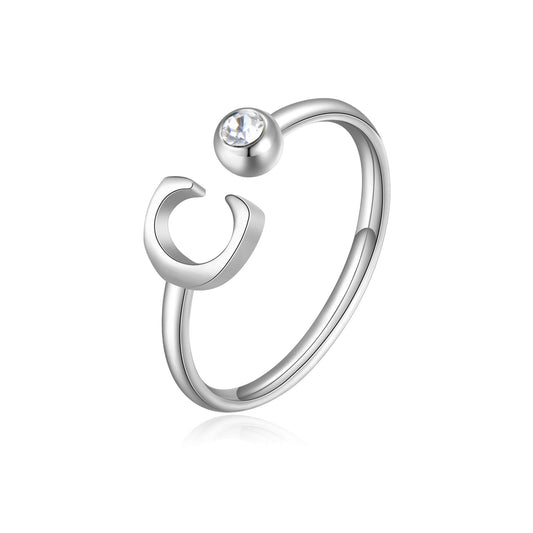 Anello CLICK LETTERA C