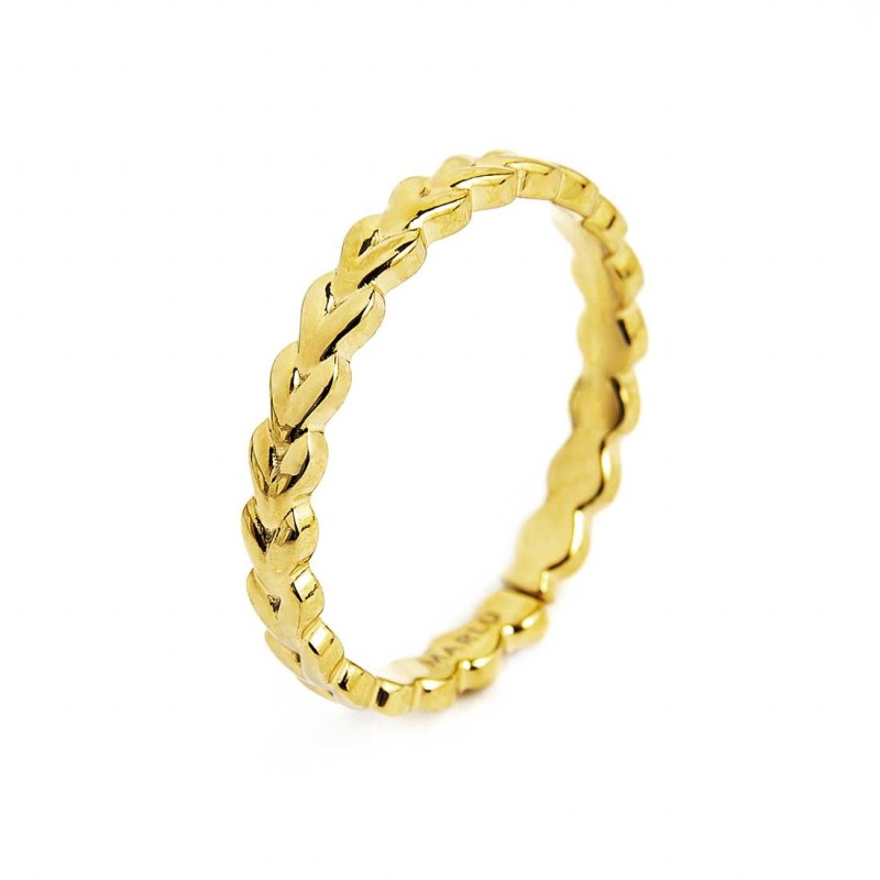 Anello trama chevron