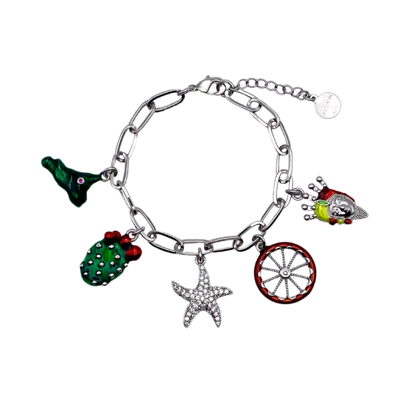 Bracciale 5 charms