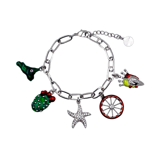 Bracciale 5 charms