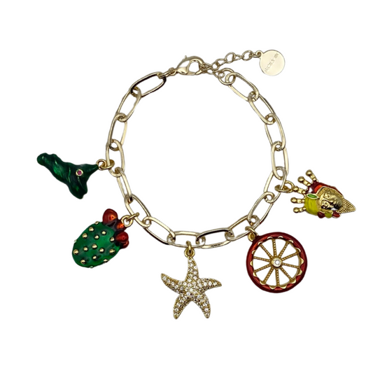 Bracciale 5 charms
