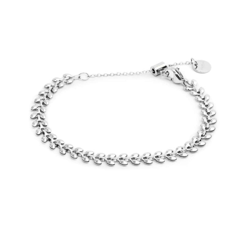 Bracciale catena a foglia chevron