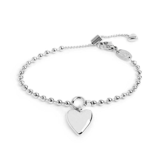 Bracciale catena a sfere con cuore