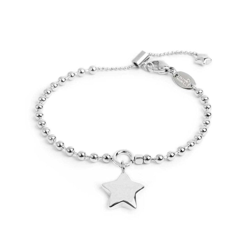 Bracciale catena a sfere con stella