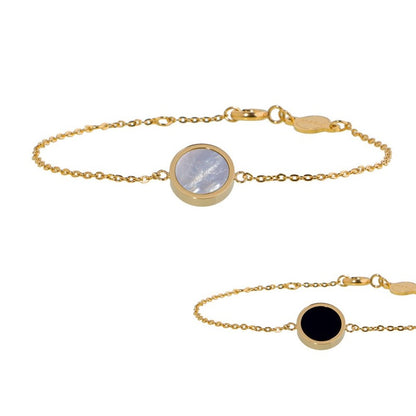 Bracciale con acrilico e madreperla