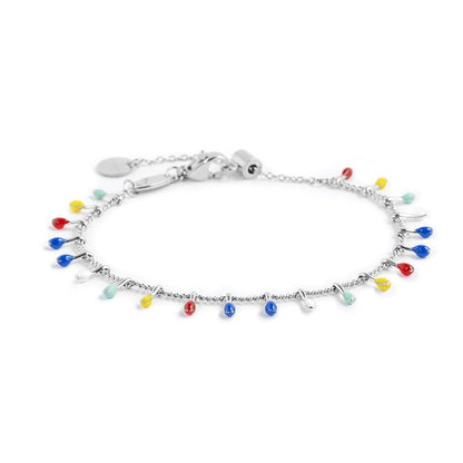 Bracciale con pendenti smaltati