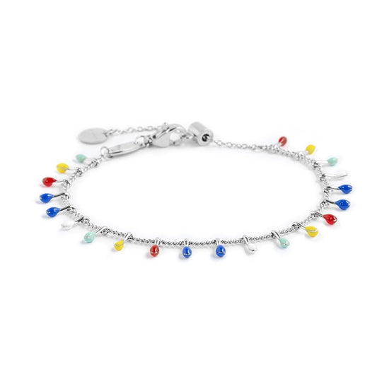 Bracciale con pendenti smaltati