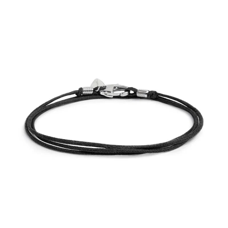 Bracciale cordino cerato trasformabile in collana