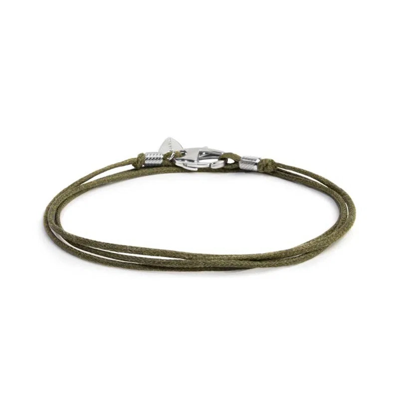 Bracciale cordino cerato trasformabile in collana