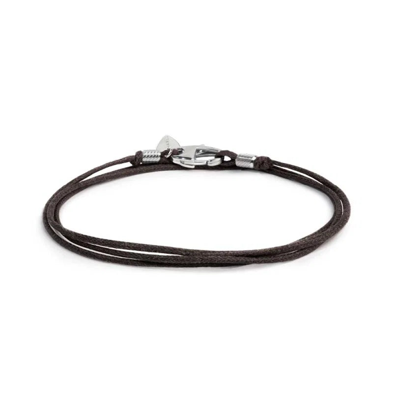 Bracciale cordino cerato trasformabile in collana