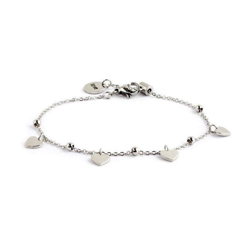 Bracciale cuori pendenti