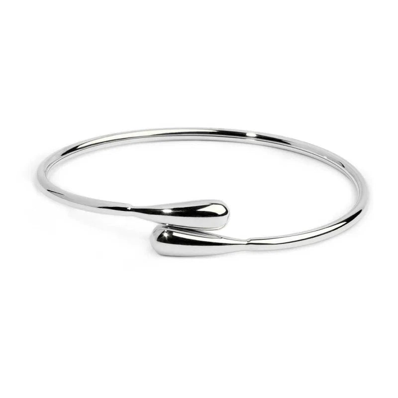 Bracciale rigido contrarié con goccia