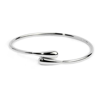 Bracciale rigido contrarié con goccia