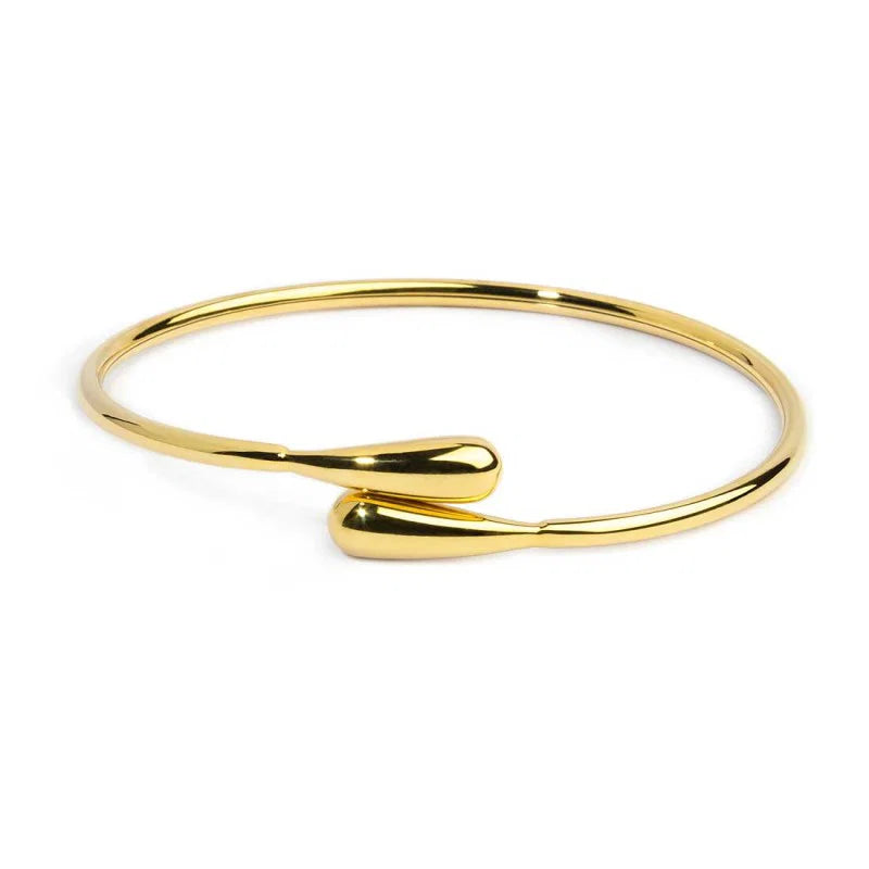 Bracciale rigido contrarié con goccia