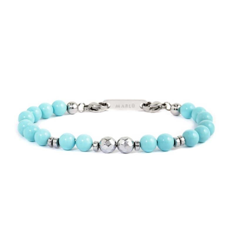 Bracciale sfere sfaccettate 6mm