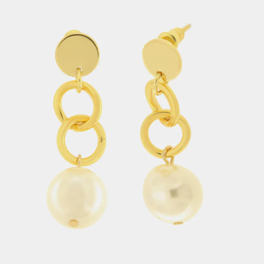 Orecchini in Metallo con perle