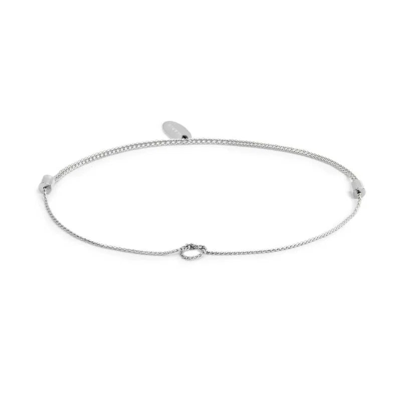 Cavigliera catena serpentine con nodo