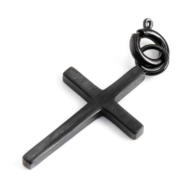 Charm croce satinata