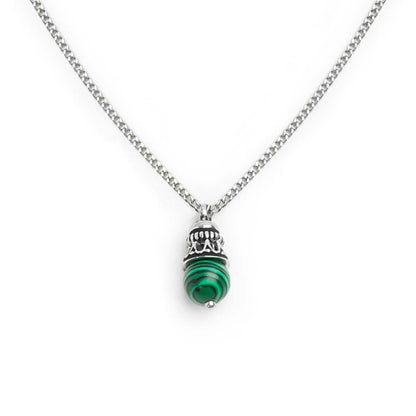 Collana catena grumetta con pendente
