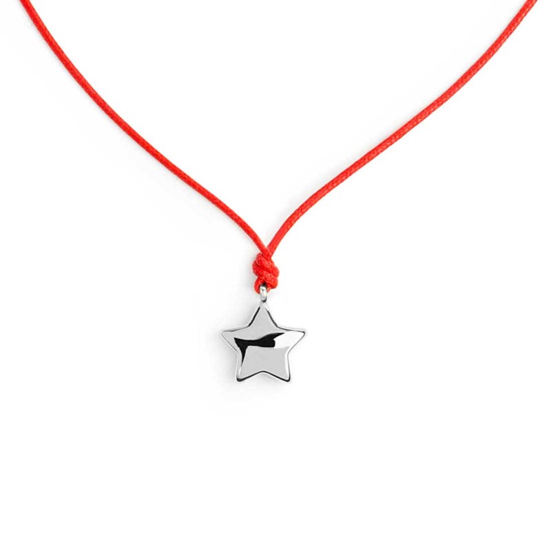 Collana cordino con stella