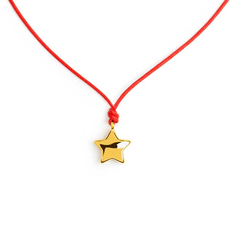 Collana cordino con stella