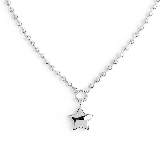Collana catena a sfere con stella