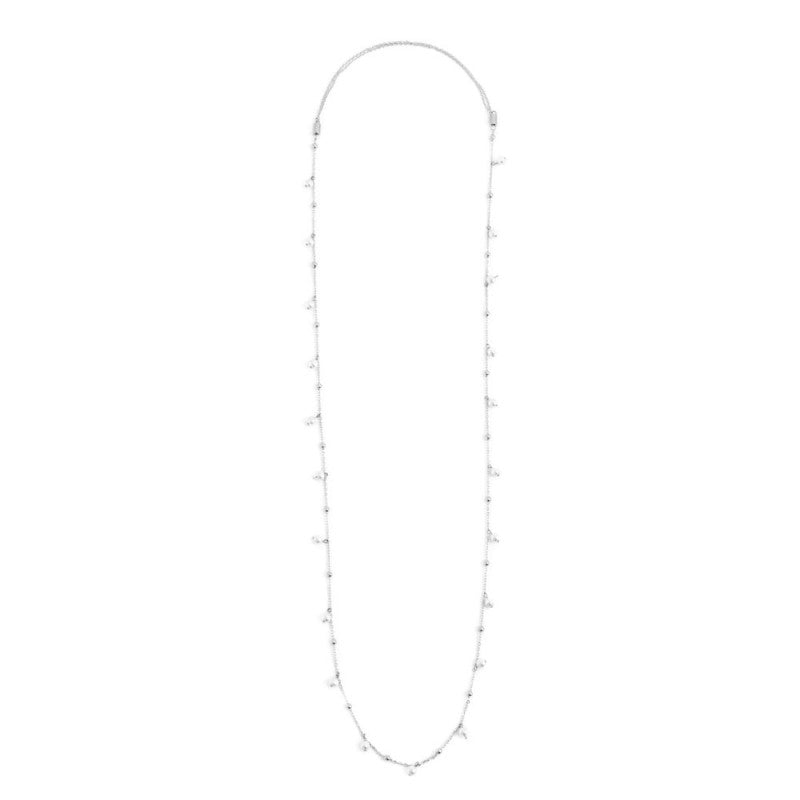 Collana catena con perle e sfere