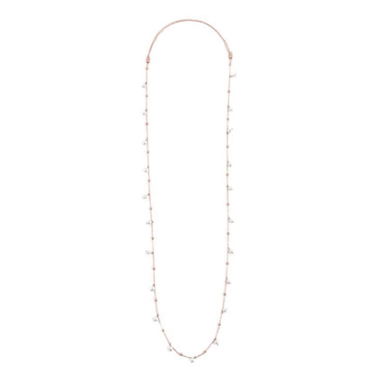 Collana catena con perle e sfere