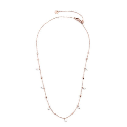 Collana catena con sfere e perle