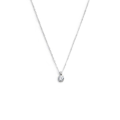 Collana catena cutting cross zircone centrale 4,25mm