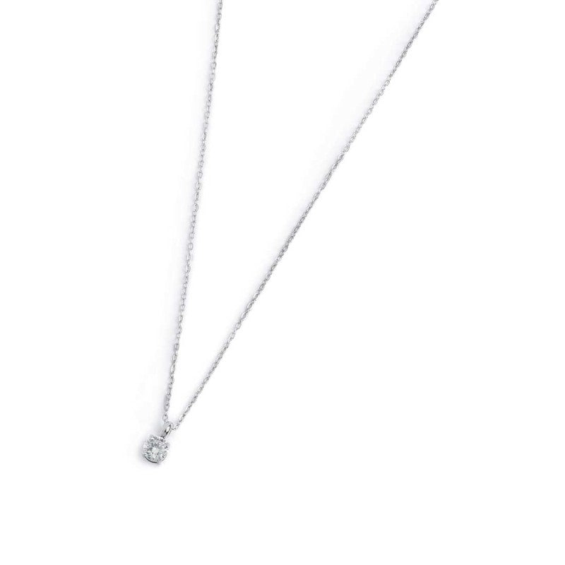 Collana catena cutting cross zircone centrale 4,25mm