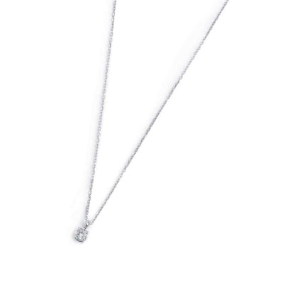 Collana catena cutting cross zircone centrale 4,25mm