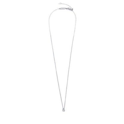 Collana catena cutting cross zircone centrale 4,25mm