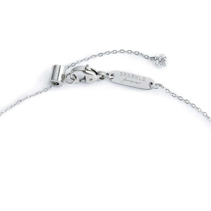 Collana catena cutting cross zircone centrale 4,25mm