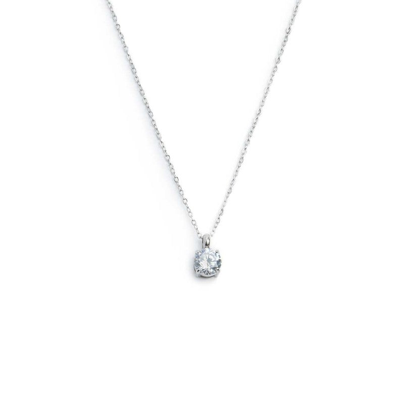 Collana catena cutting cross zircone centrale 5,25mm