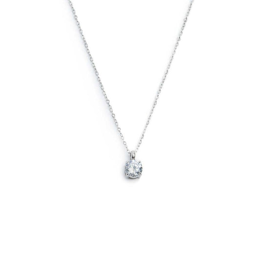 Collana catena cutting cross zircone centrale 5,25mm