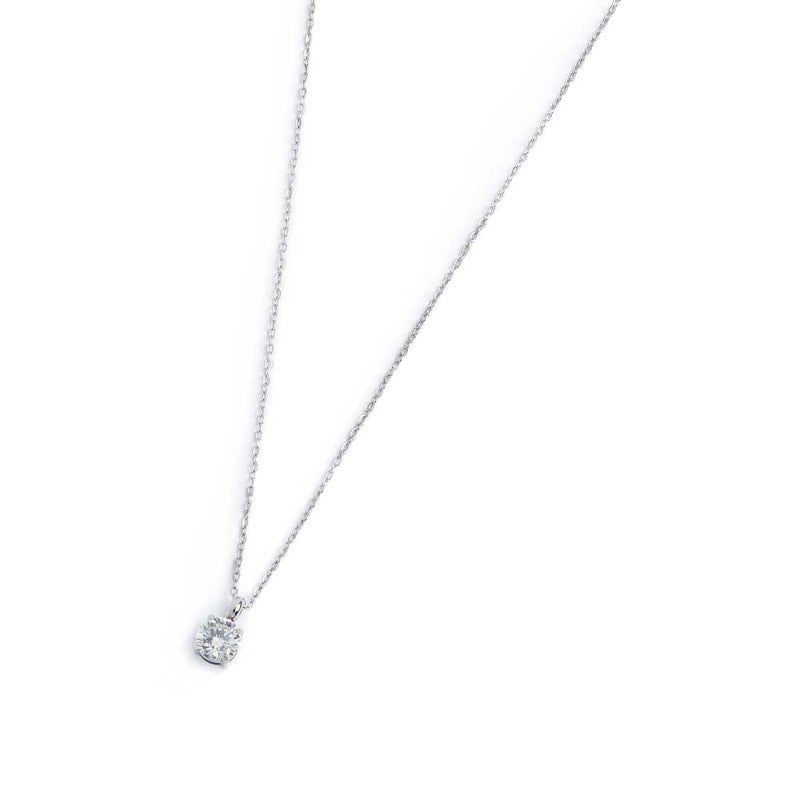Collana catena cutting cross zircone centrale 5,25mm