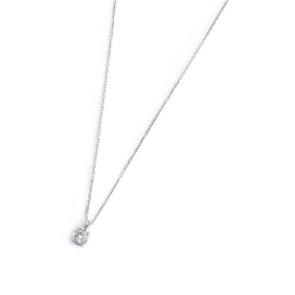 Collana catena cutting cross zircone centrale 5,25mm