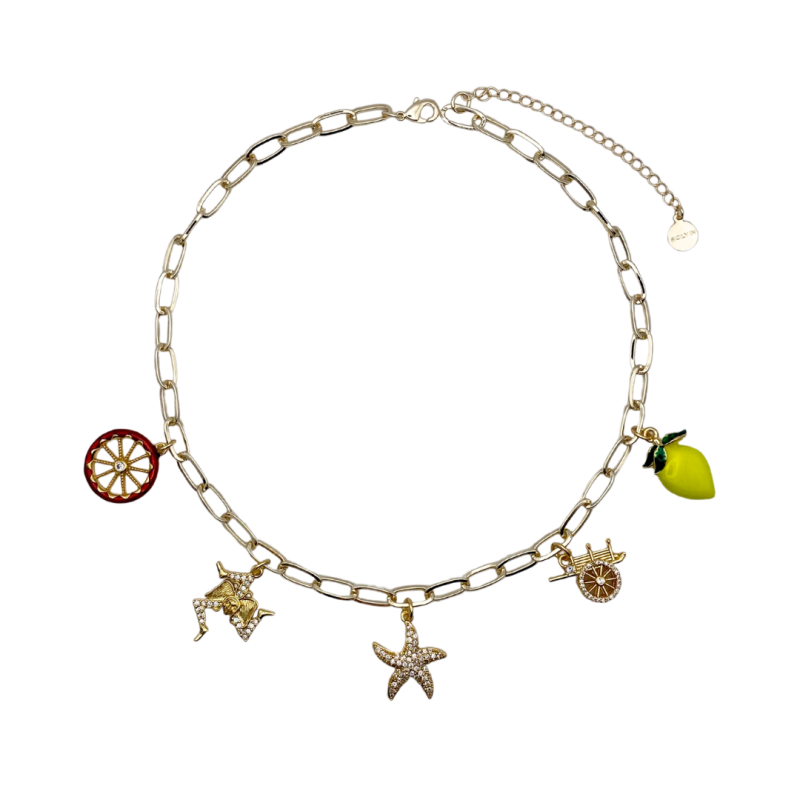 Collana con 5 charms