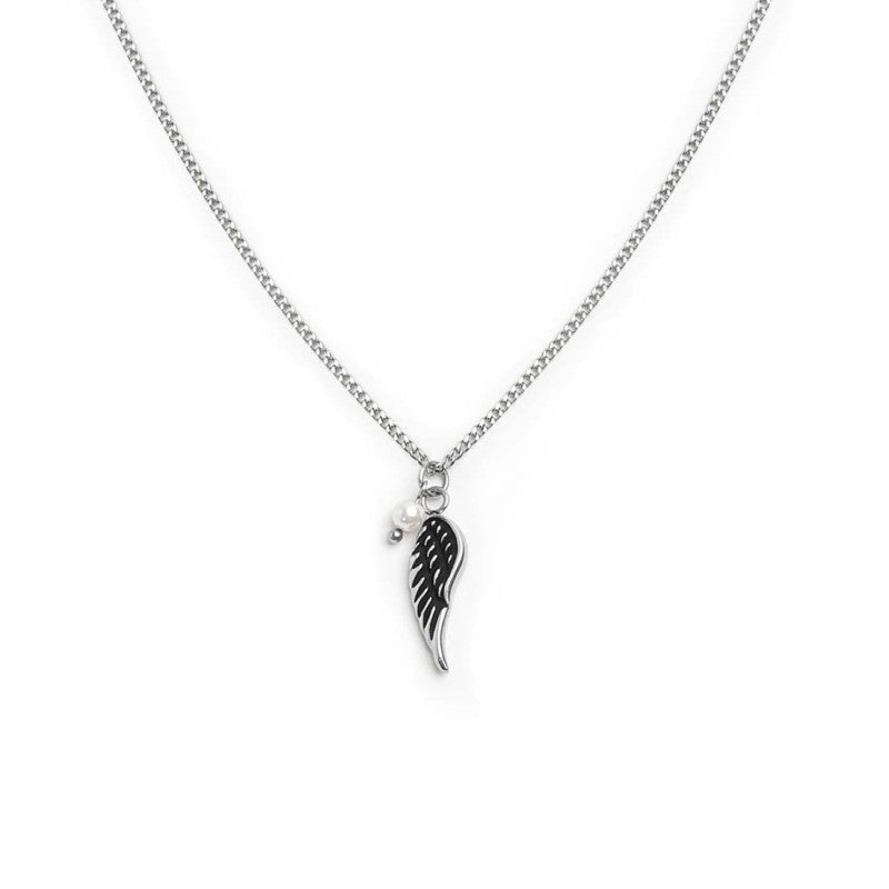 Collana con ala pendente