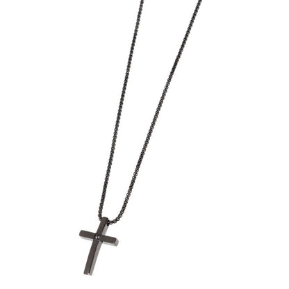 Collana con croce con zircone