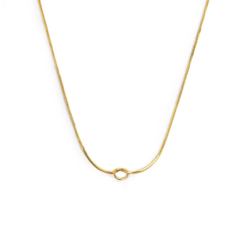 Collana con nodo catena snake