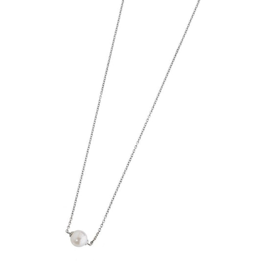 Collana con perla passante