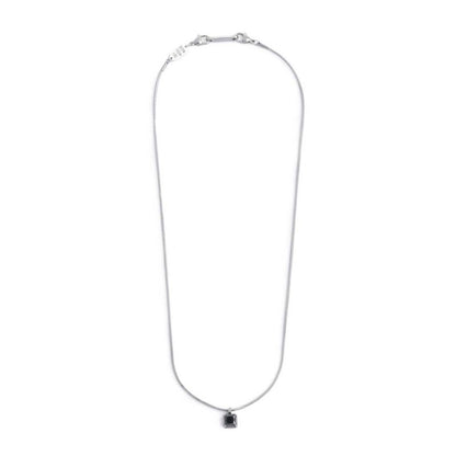 Collana con zircone nero quadrato