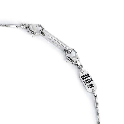 Collana con zircone nero quadrato